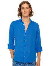 MAGLIA CAMICIA UOMO  AZZURRO